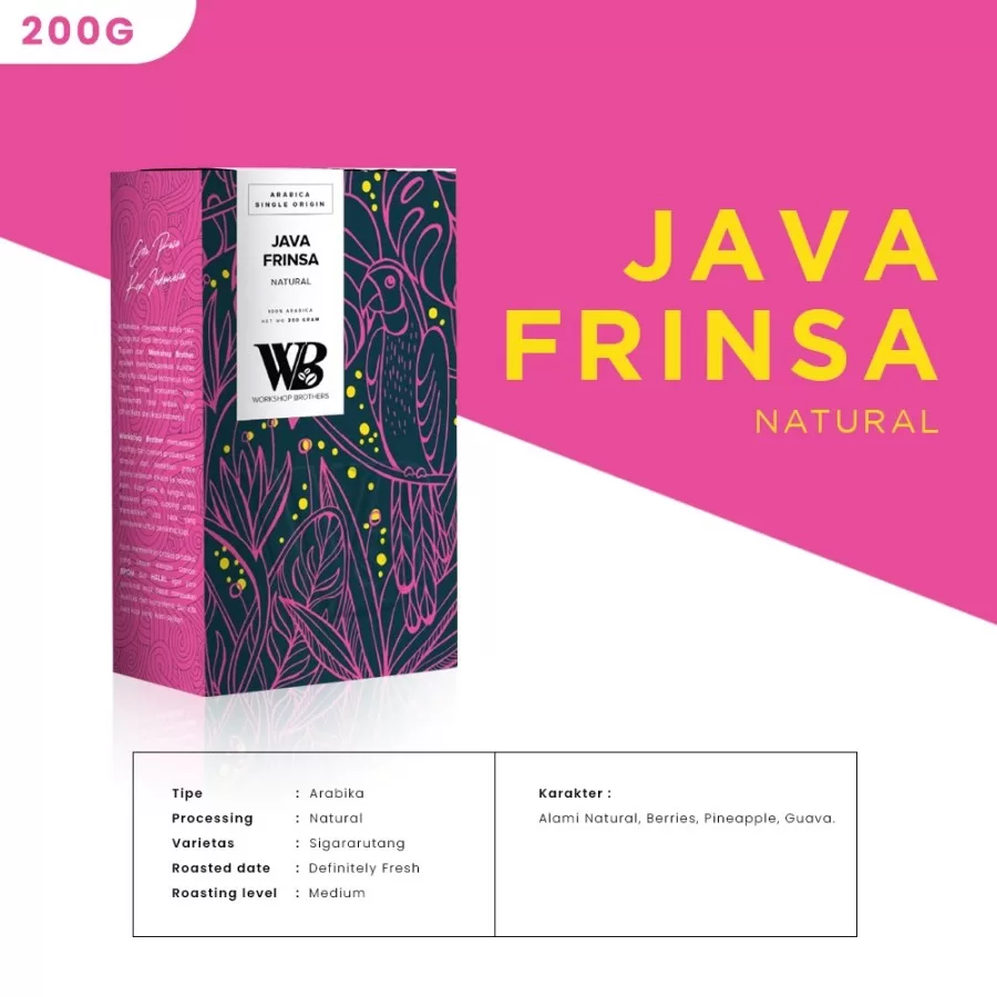 komposisi Kopi Java Frinsa